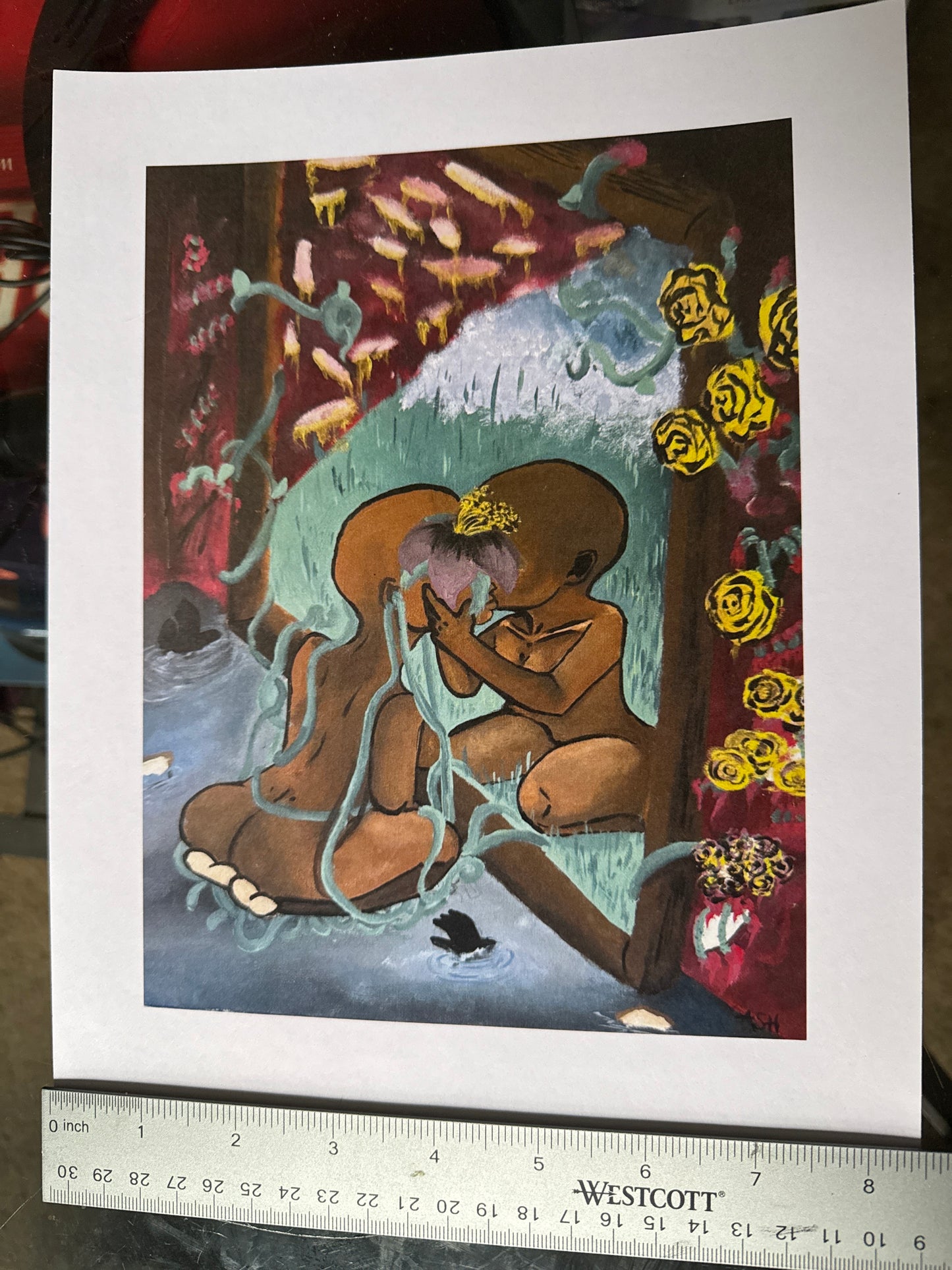 "Wading and Washed" Print