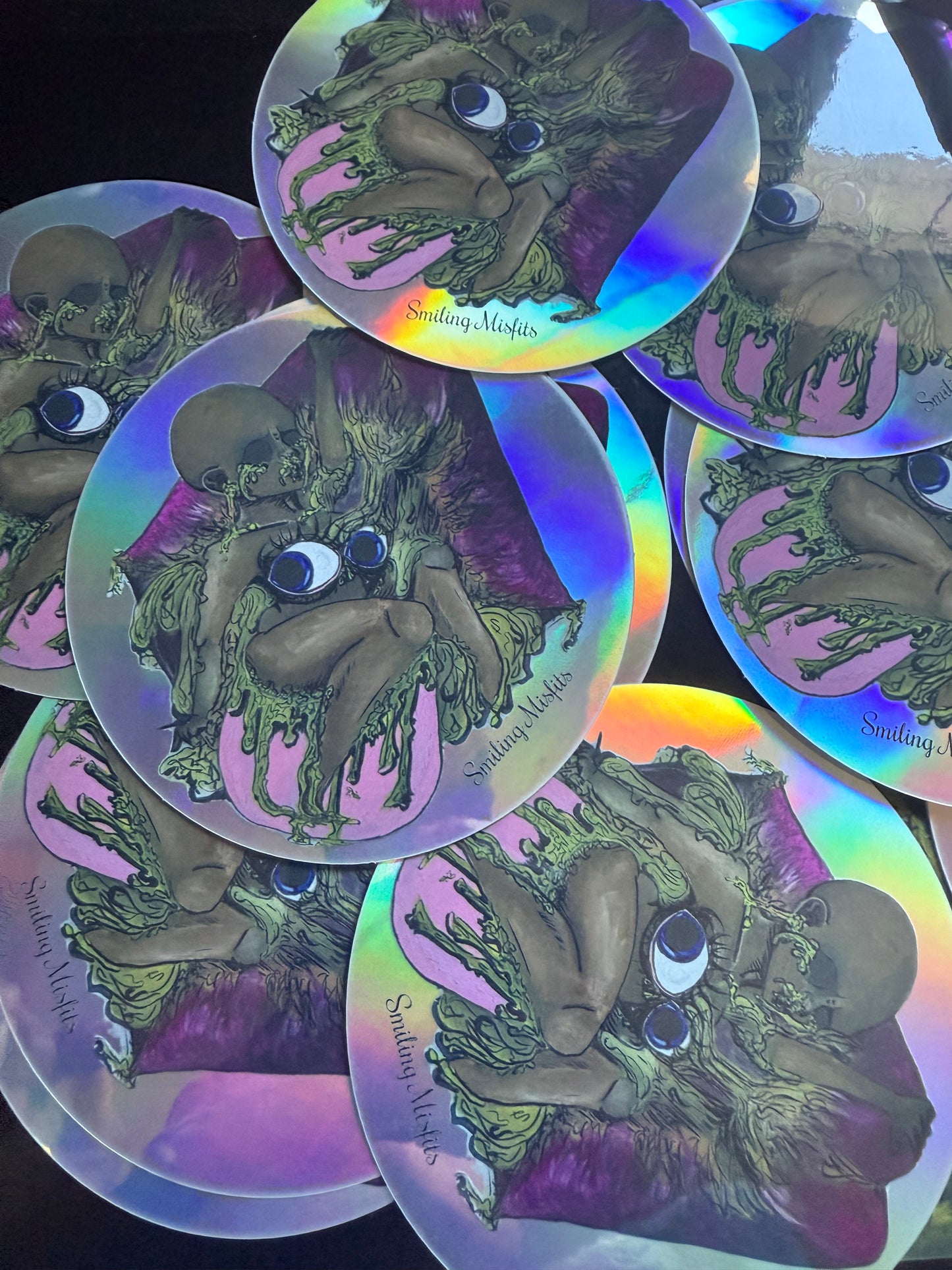 “Eyes Down Here” Stickers