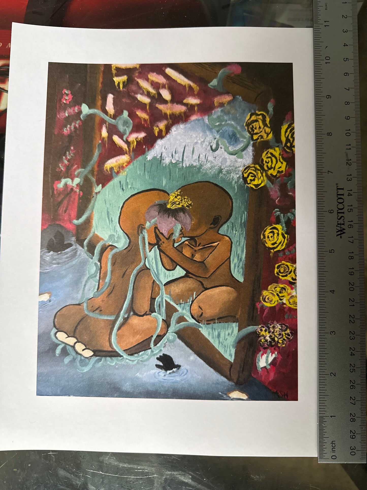 "Wading and Washed" Print