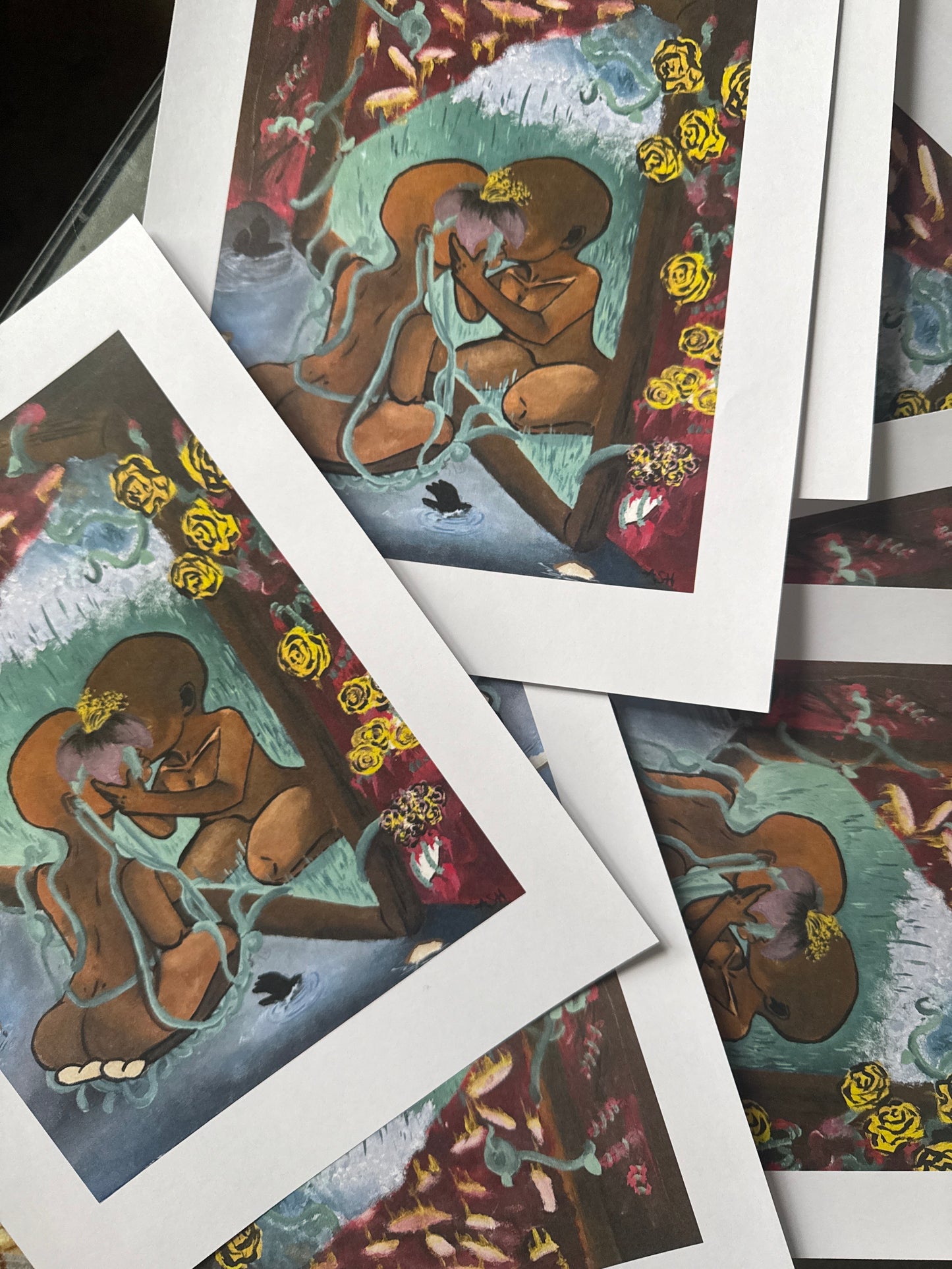"Wading and Washed" Print